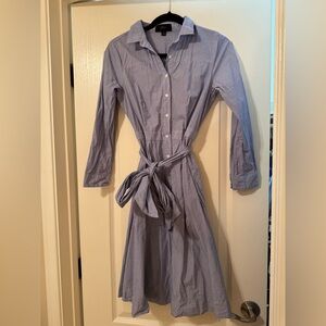 J. Crew Light Blue Long Sleeve Dress